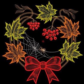 Изображение "Осень 1" дизайн машинной вышивки 