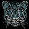 Изображение "Взгляд тигра" дизайн машинной вышивки 