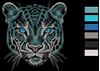 Изображение "Взгляд тигра" дизайн машинной вышивки 