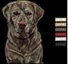 Изображение "Собака III" дизайн машинной вышивки 