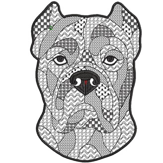 Изображение "Дог" ДИЗАЙН машинной вышивки 