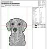 Изображение "Бигль" ДИЗАЙН машинной вышивки 