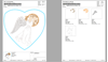 Изображение "Ангел" дизайн машинной вышивки 