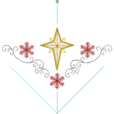 Изображение "Нарядные уголки" ДИЗАЙН машинной вышивки 