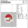 Изображение Шеврон: «Шапка Мороза» дизайн машинной вышивки 