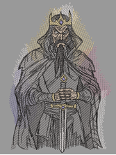 Изображение "Кощей" дизайн машинной вышивки 