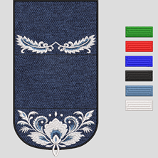 Изображение "Конверт для важного подарка" дизайн машинной вышивки 