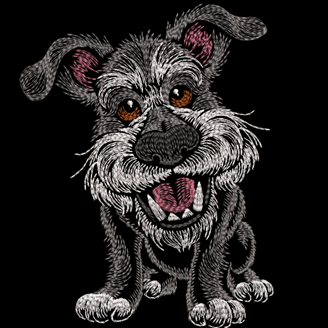 Изображение "Шарик" дизайн машинной вышивки 