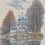 Схема вышивки крестом. Машинная вышивка