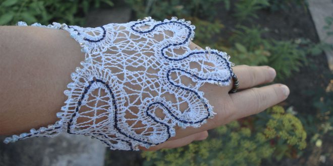 Выполнение кружева на вышивальной машине