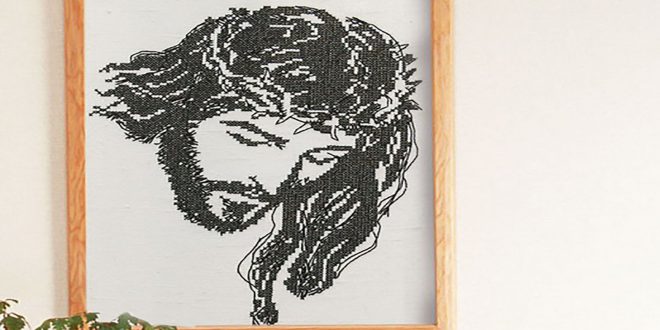 Машинная вышивка: Вышиваем крестом икону