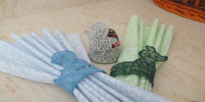 Вышиваем кружевные FSL украшения к Пасхе