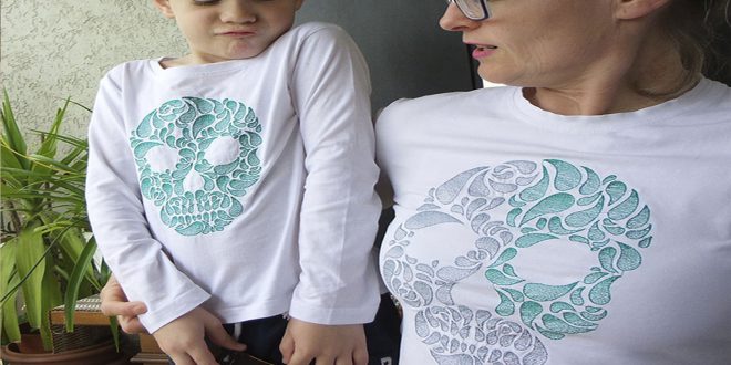 Вышиваем футболки в стиле family look