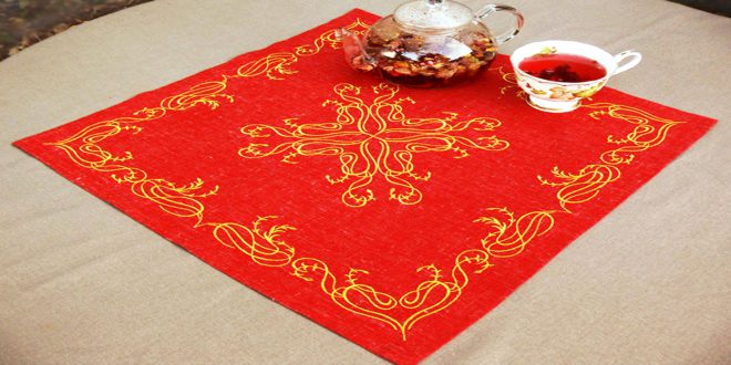 Машинная вышивка бордюра