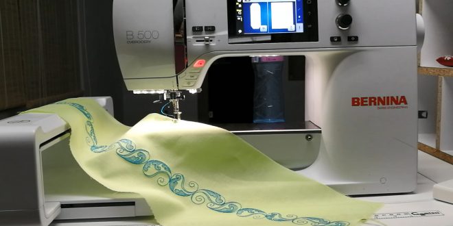 Вышиваем на BERNINA Пяльца Mega-Hoop