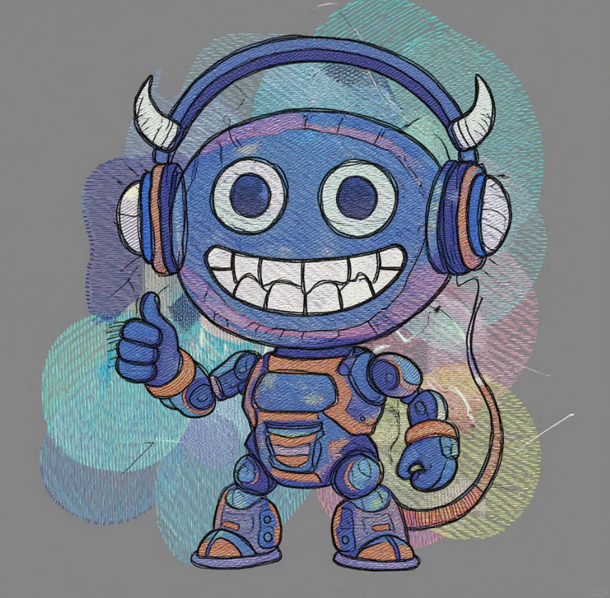 Машинная вышивка. Техника Акварель. Обучение