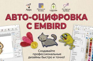 Авто-оцифровка в Embird — из изображения в качественный дизайн вышивки