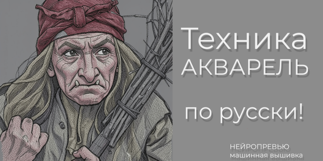 дизайн вышивки сказки акварельный стиль русские персонажи WatercolorRus