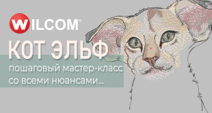 мастер-класс Кот-Эльф вышивка